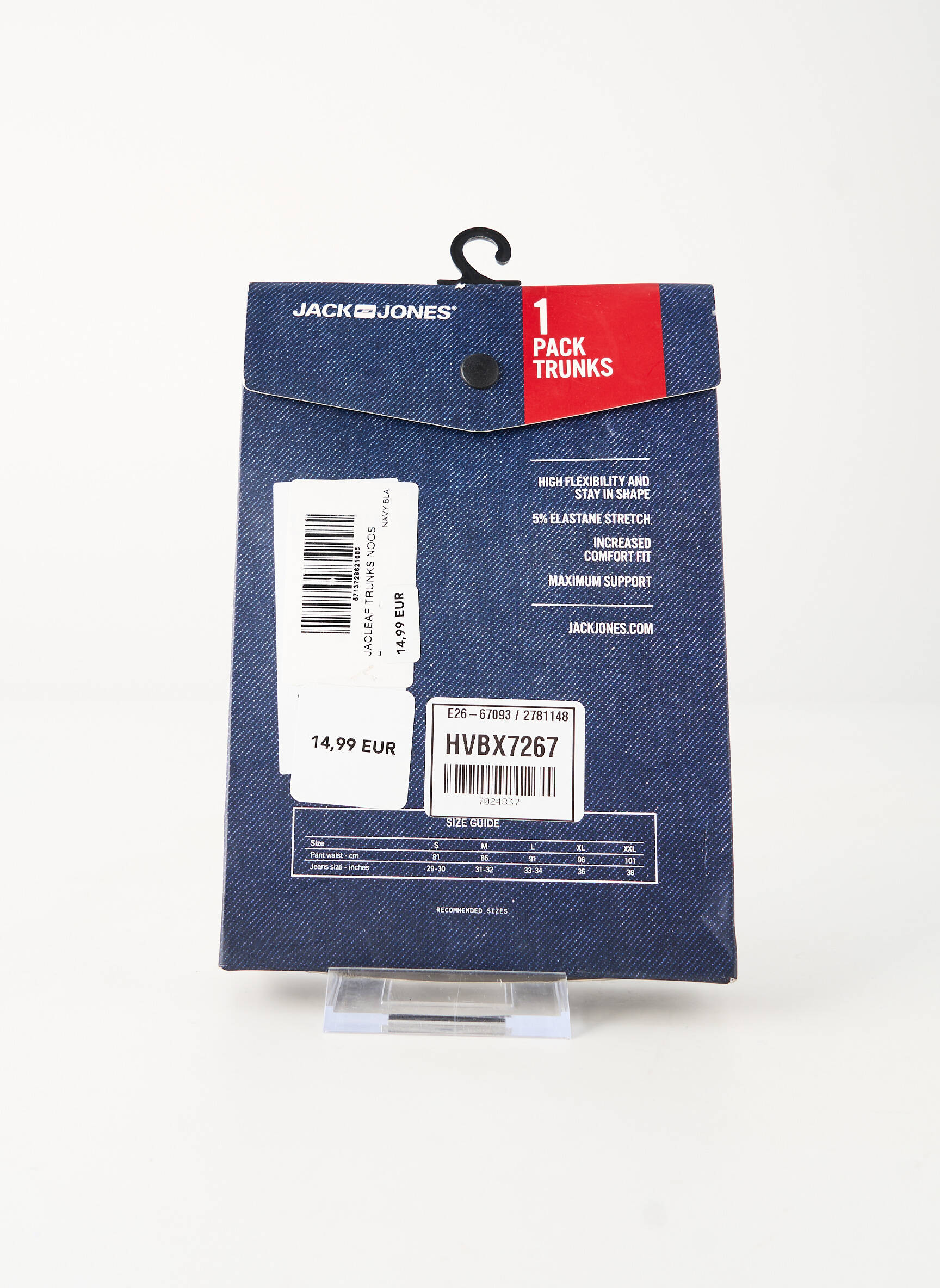 Bokseris mėlyna JACK & JONES vyras