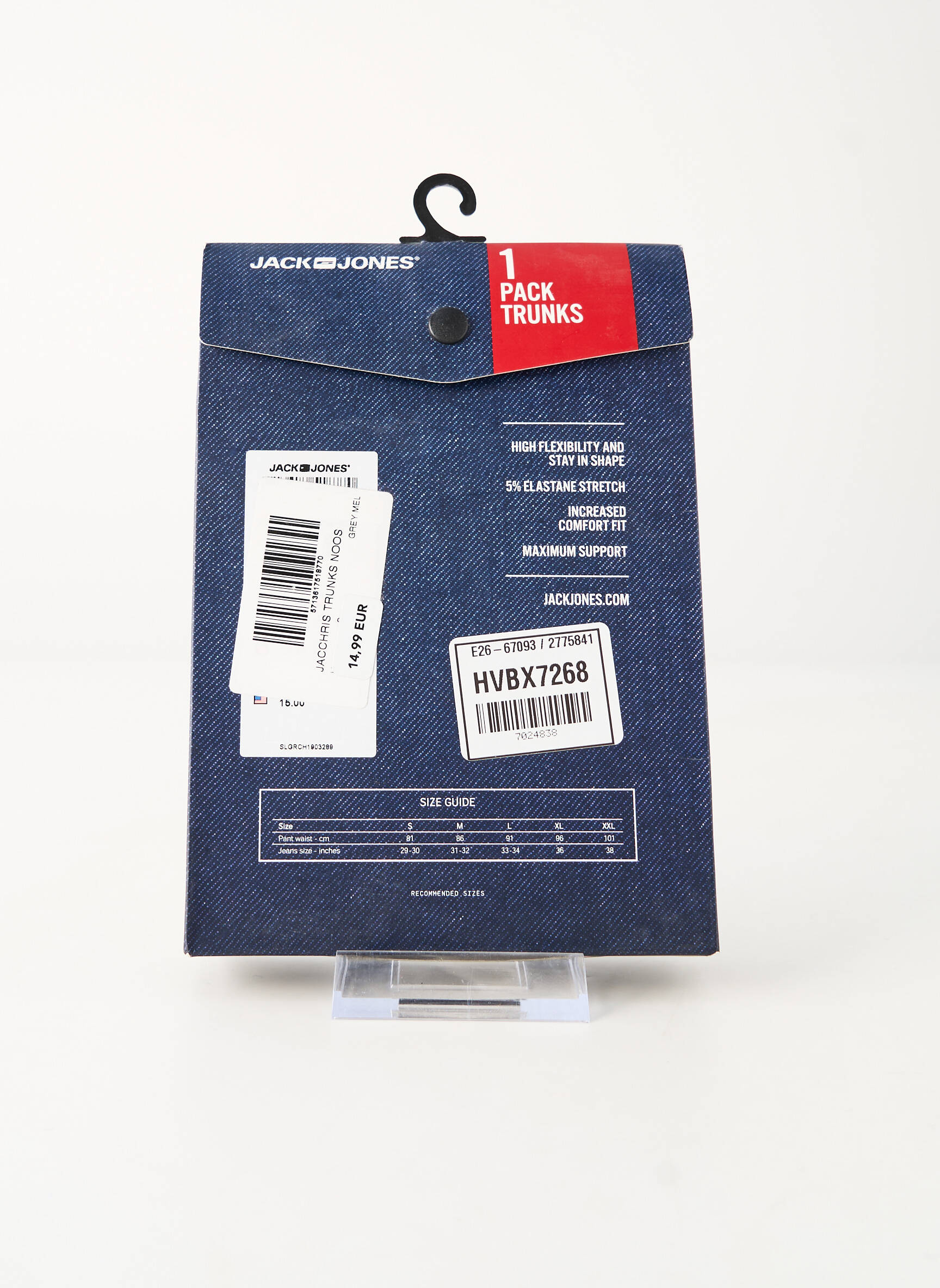 Bokseris pilka JACK & JONES vyras
