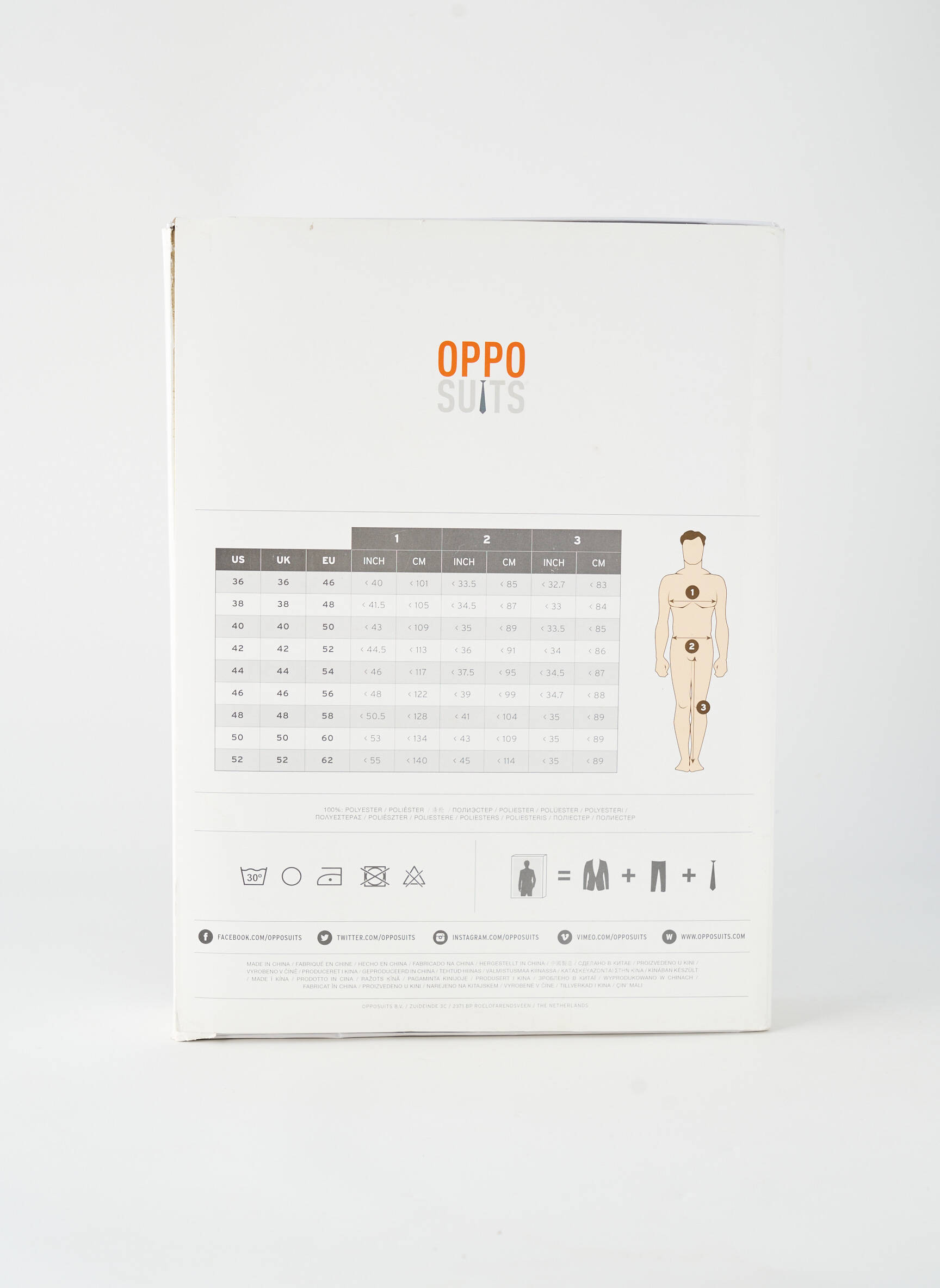 Miesto kostiumas raudona OPPO SUITS vyras