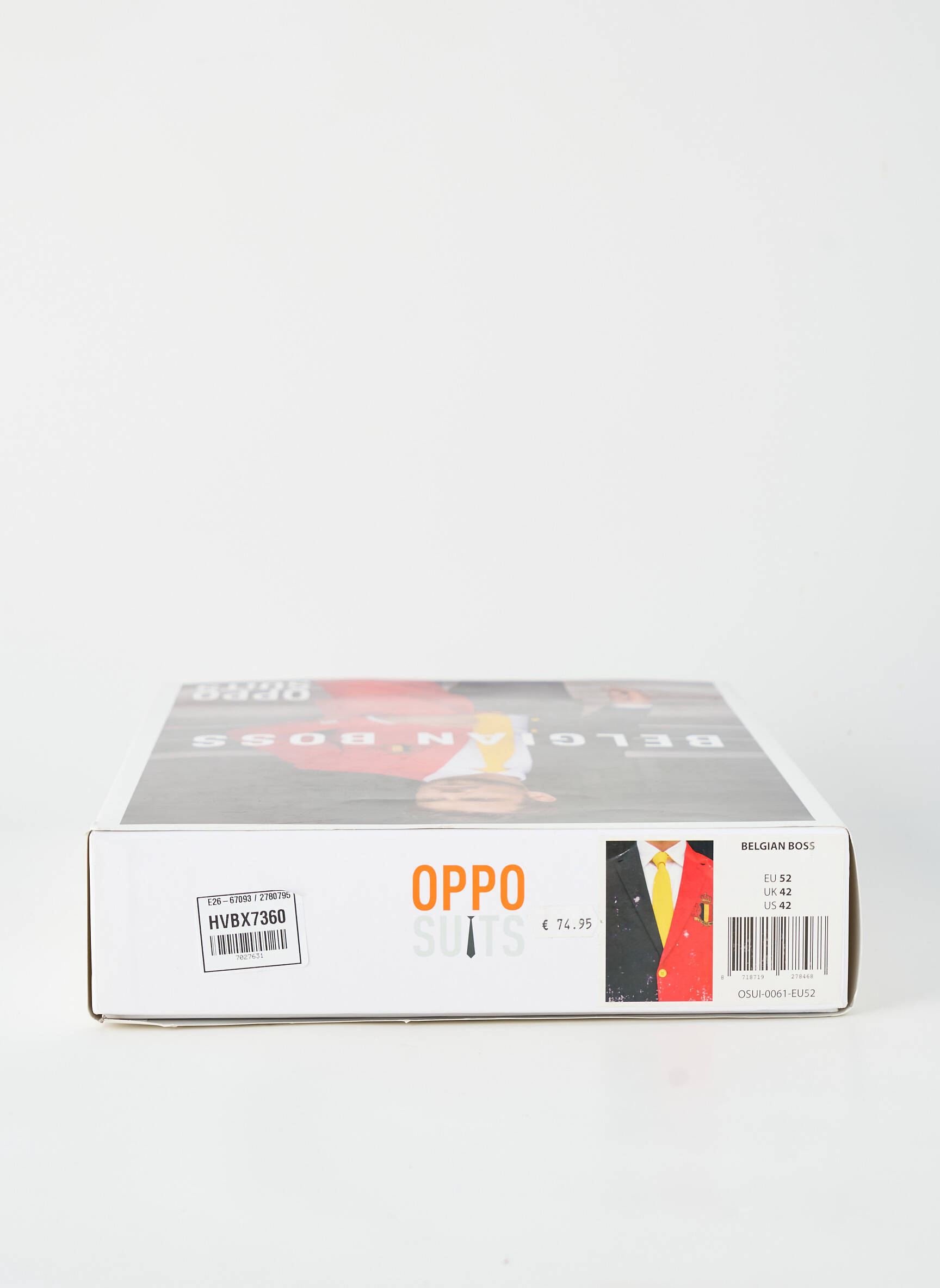 Miesto kostiumas raudona OPPO SUITS vyras