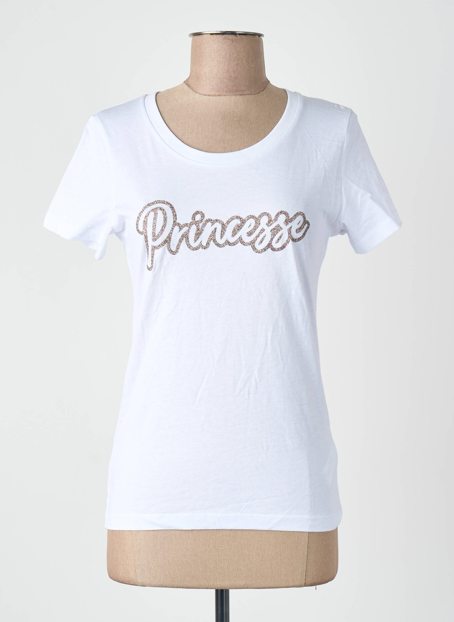 T-marškinys baltas MONSIEUR TSHIRT moteris