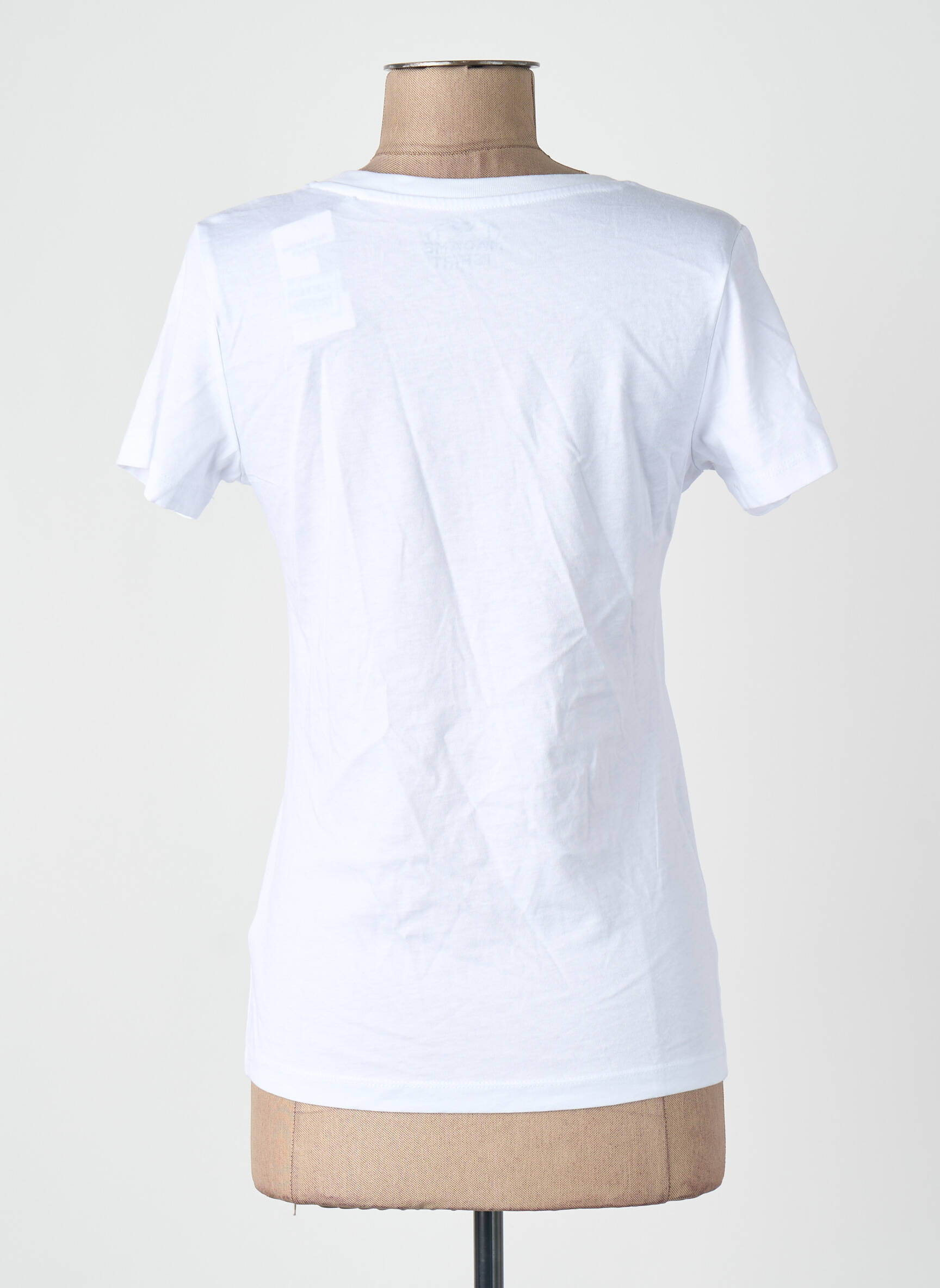 T-marškinys baltas MONSIEUR TSHIRT moteris