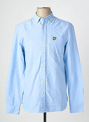 Ilgomis rankovėmis marškinys mėlyna LYLE & SCOTT vyras