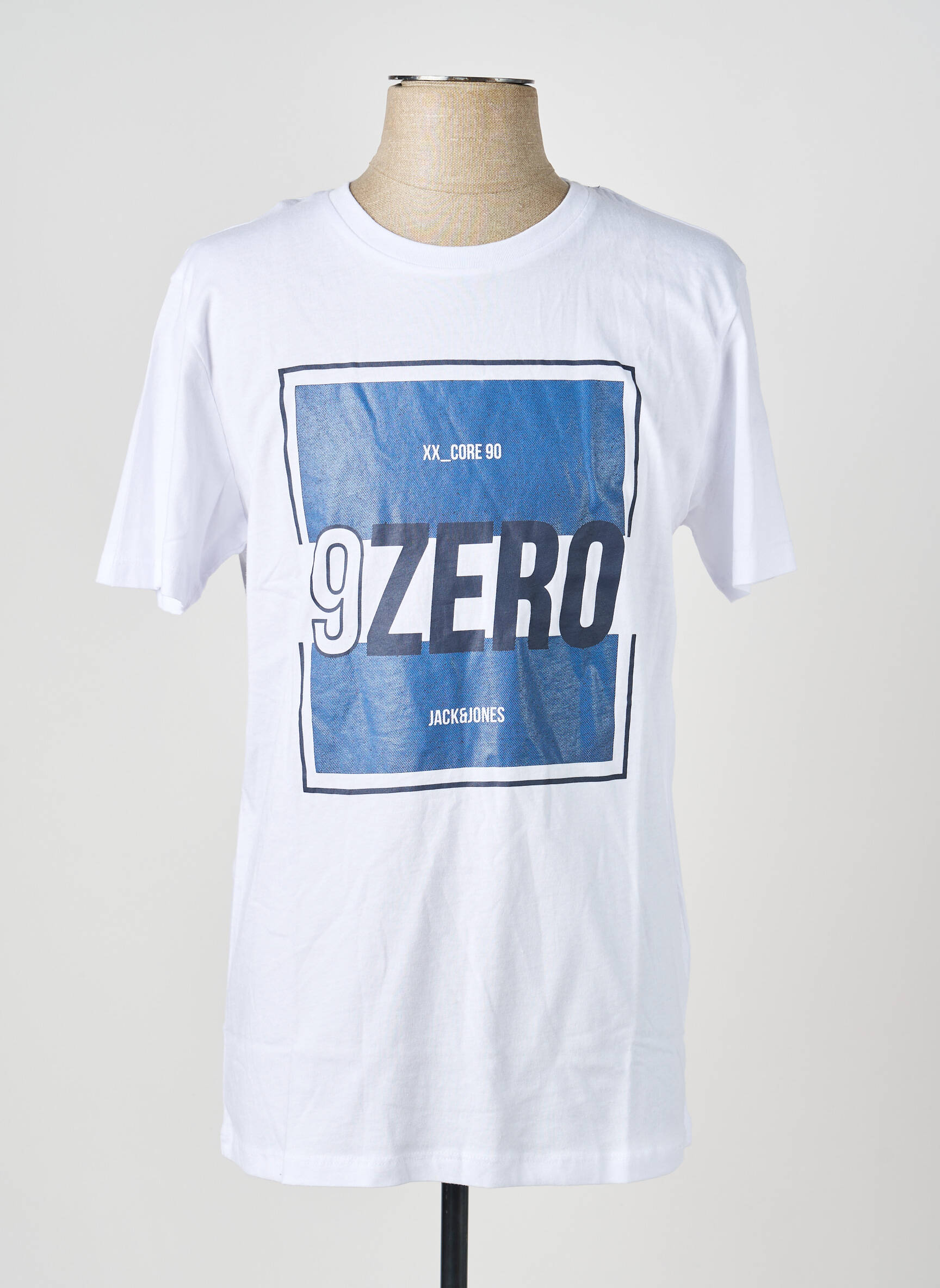 T-marškinys baltas JACK & JONES vyras