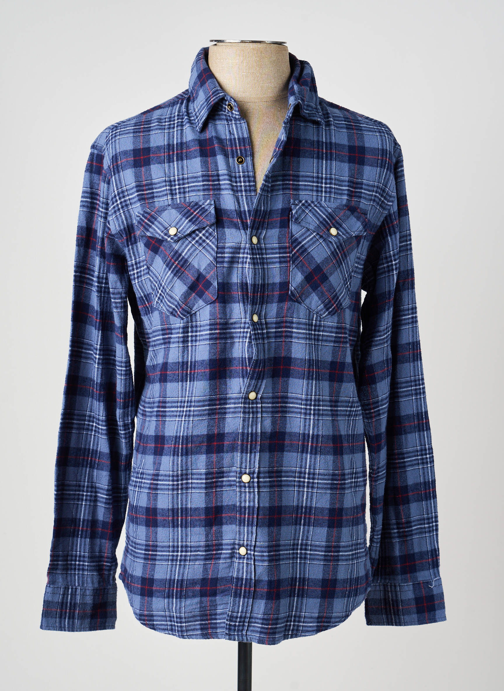 Ilgomis rankovėmis marškinys mėlyna JACK & JONES vyras