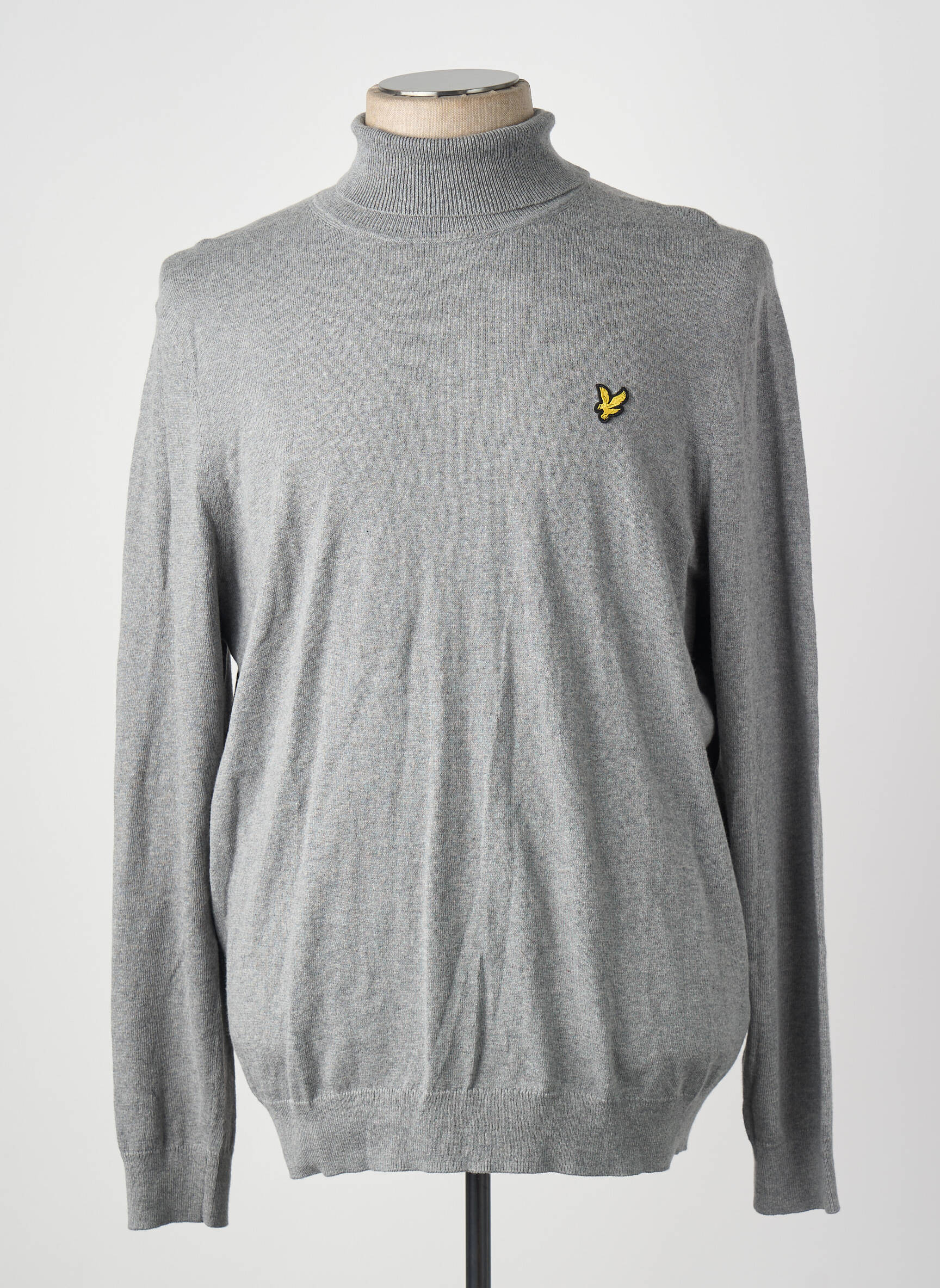 Megztinis su aukštu kaklu pilka LYLE & SCOTT vyras