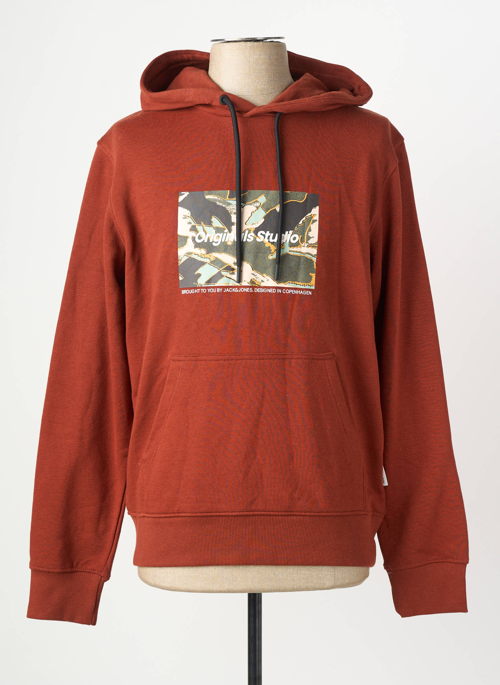 Kapišonas rudas JACK & JONES vyras