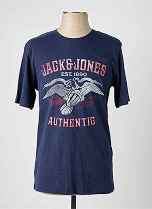 T-marškinys mėlyna JACK & JONES vyras