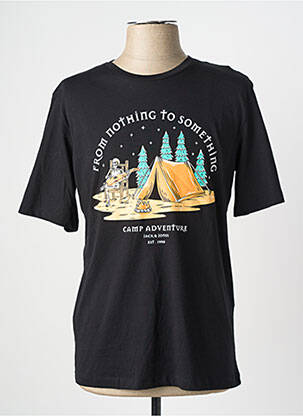 T-marškinys juodas JACK & JONES vyras