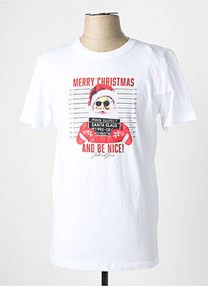 T-marškinys baltas JACK & JONES vyras