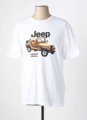 T-marškinys baltas JACK & JONES vyras