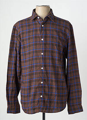 Ilgomis rankovėmis marškinys rudas JACK & JONES vyras