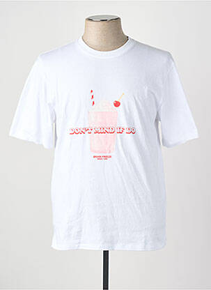 T-marškinys baltas JACK & JONES vyras