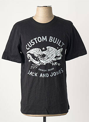 T-marškinys juodas JACK & JONES vyras