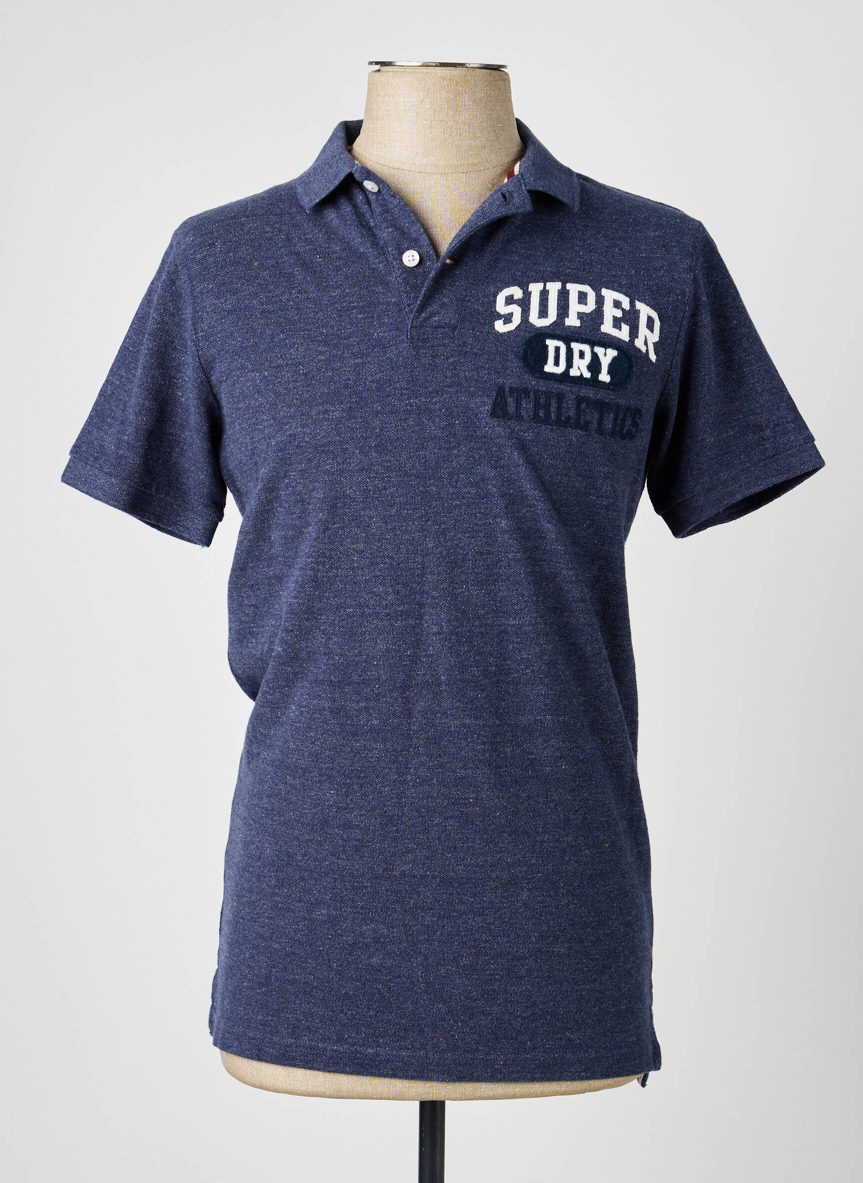 Polo trumpas rankovės trumpas rankovės mėlyna SUPERDRY vyras
