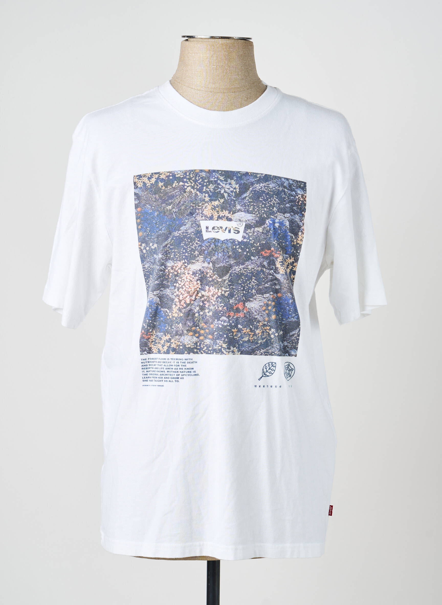 T-marškinys baltas LEVI'S vyras