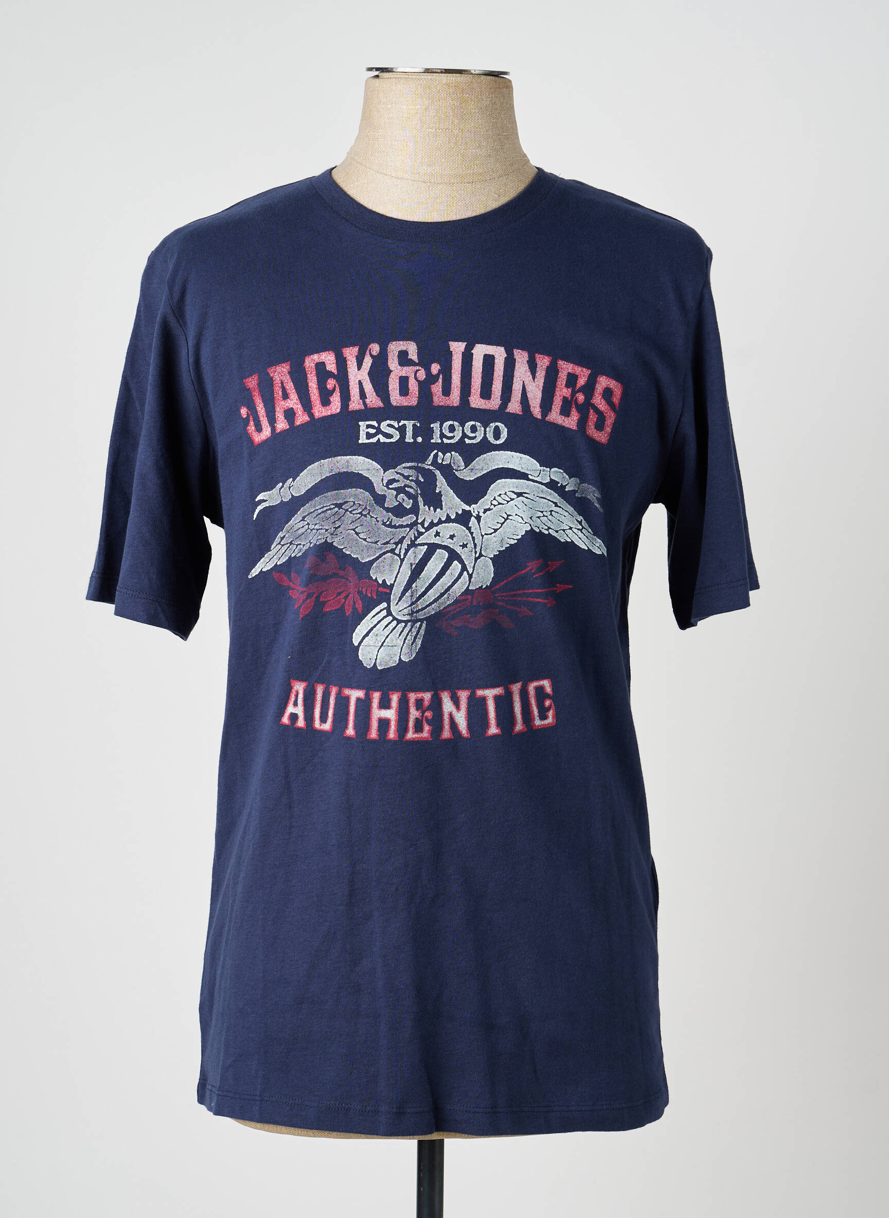 T-marškinys mėlyna JACK & JONES vyras