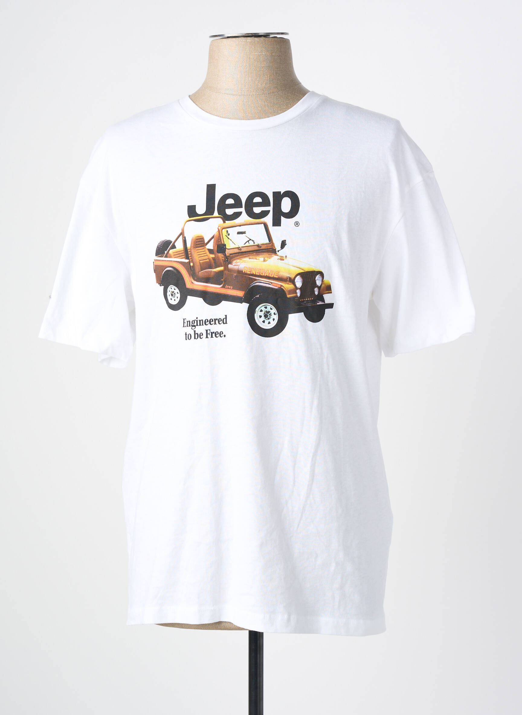 T-marškinys baltas JACK & JONES vyras