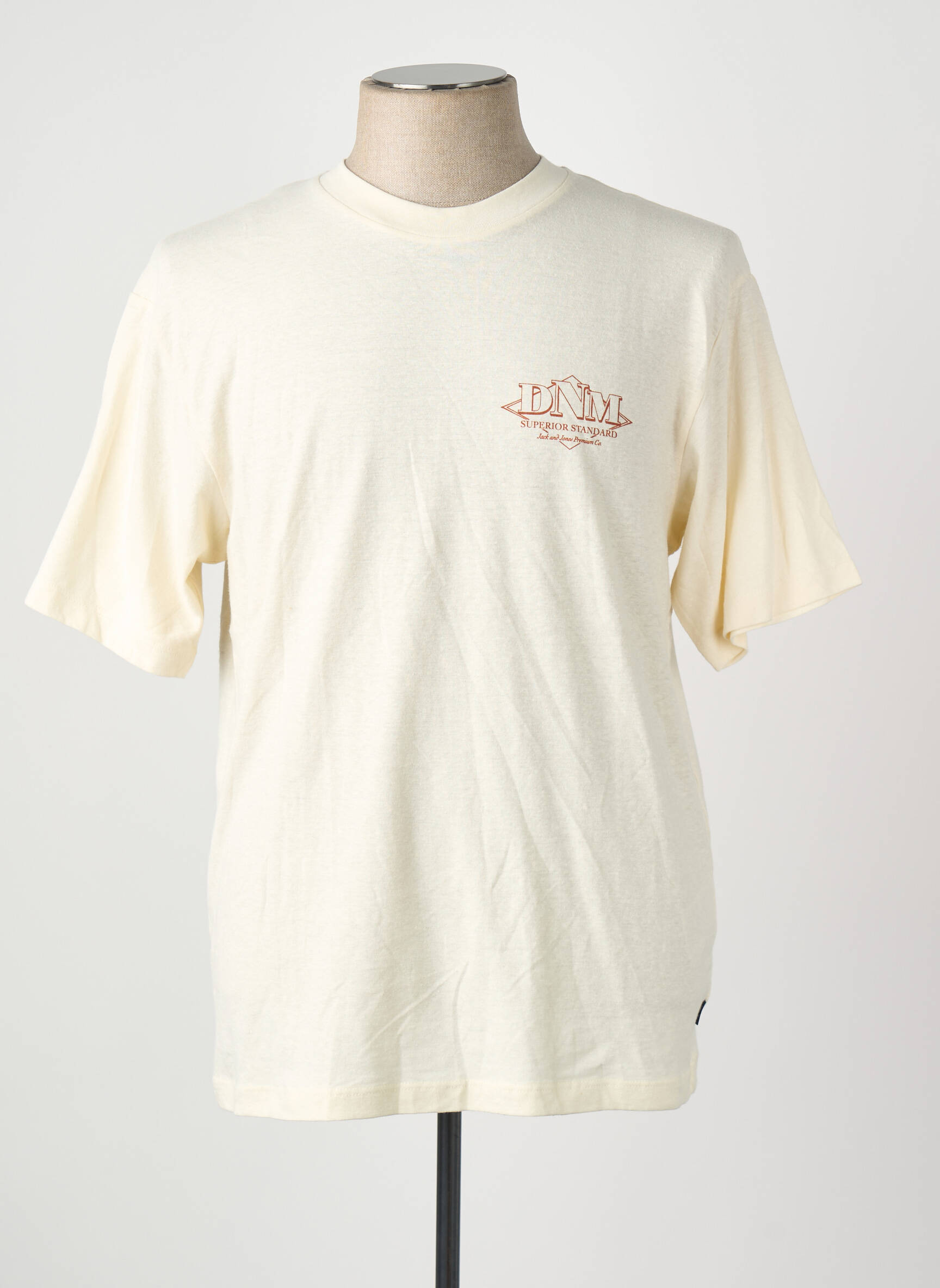 T-marškinys baltas JACK & JONES vyras