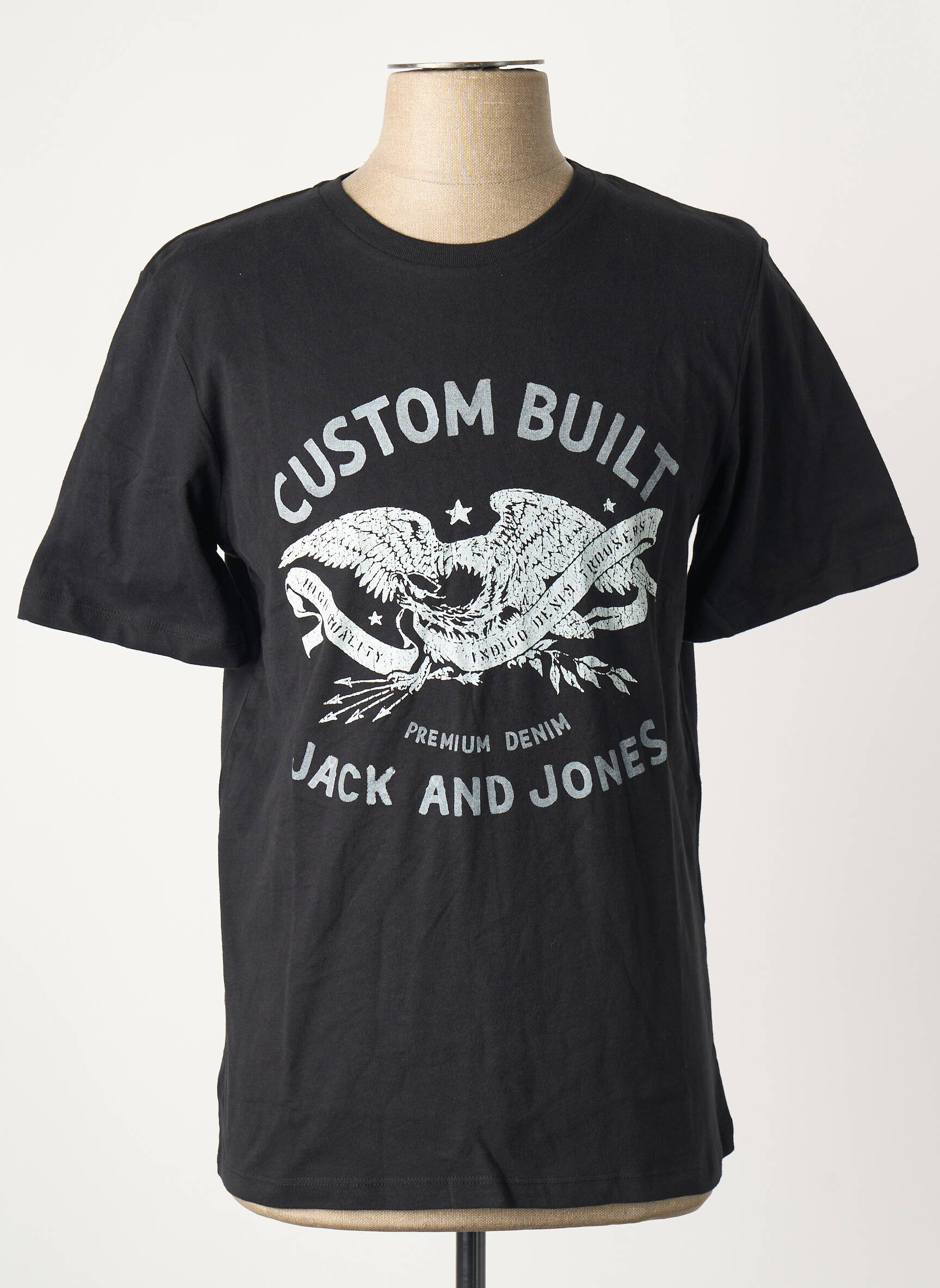 T-marškinys juodas JACK & JONES vyras