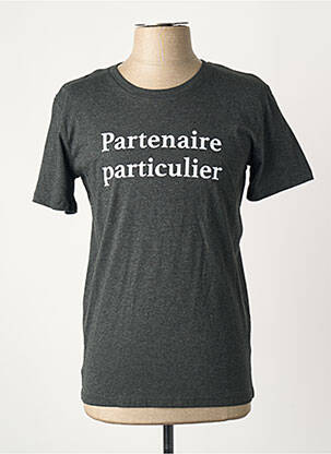 T-marškinys juodas MONSIEUR TSHIRT vyras