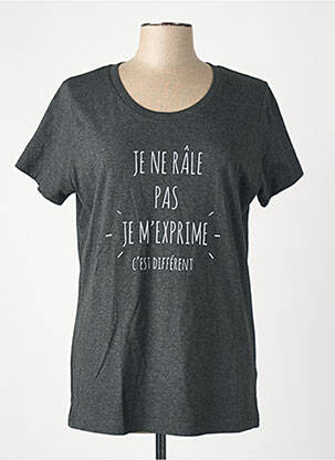 T-marškinys juodas MONSIEUR TSHIRT moteris