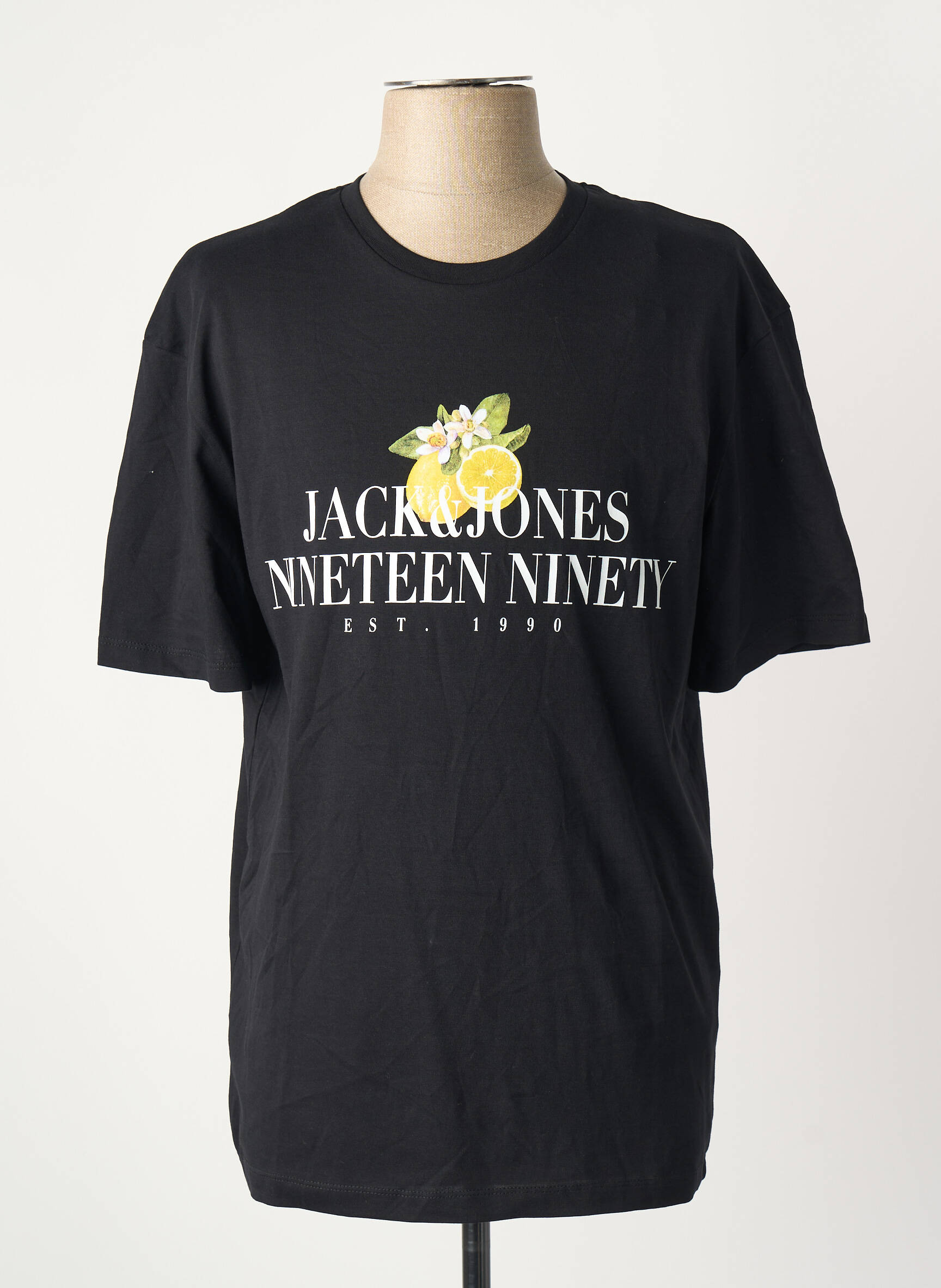 T-marškinys juodas JACK & JONES vyras