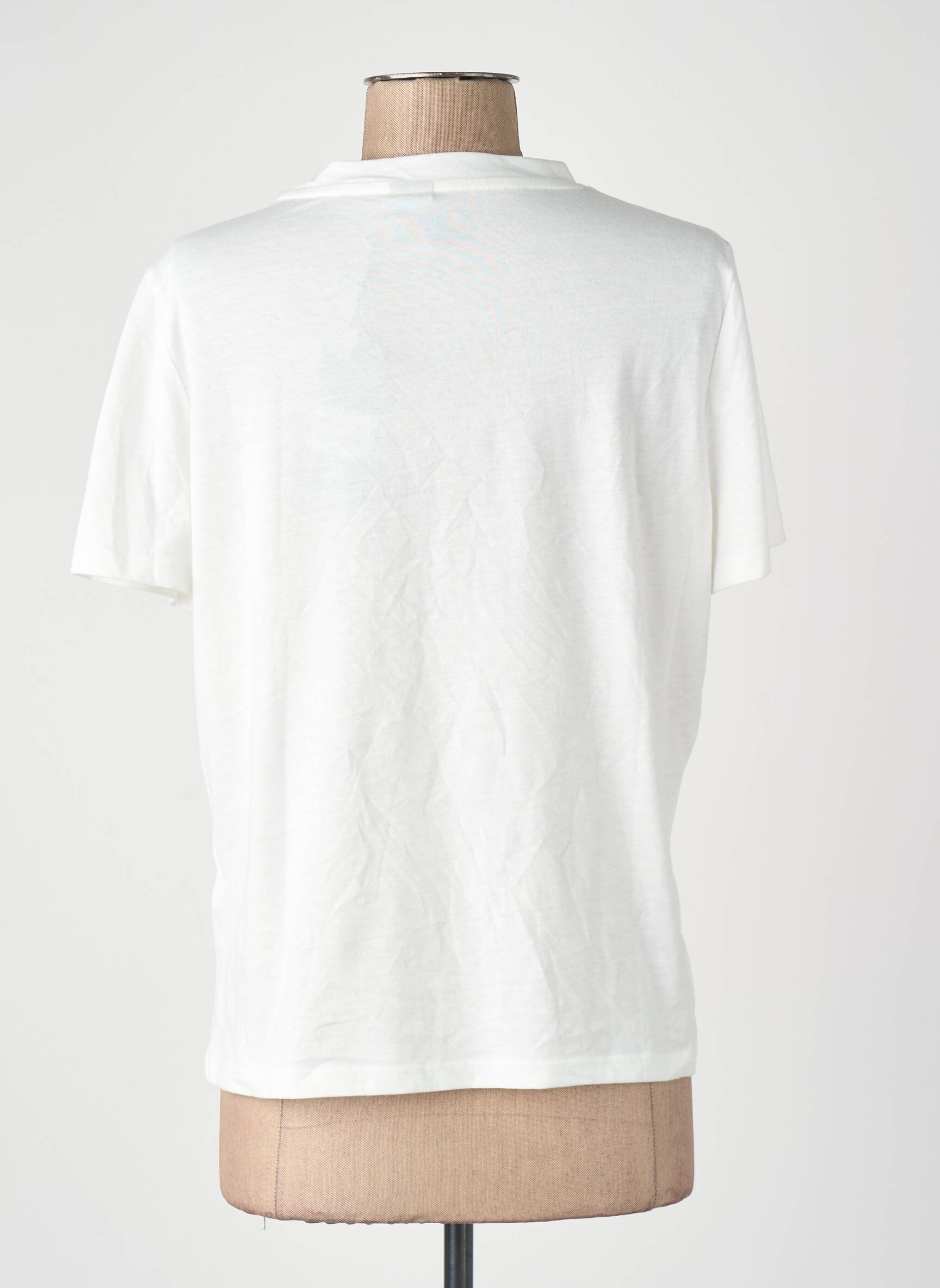 T-marškinys baltas VERO MODA moteris