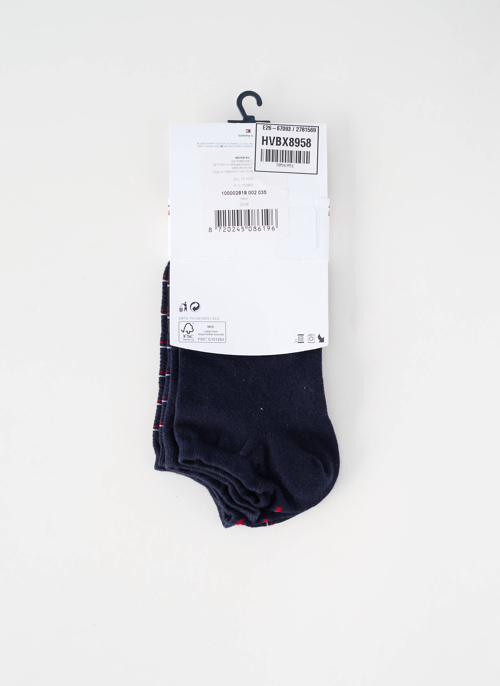Kojinės mėlyna TOMMY HILFIGER moteris