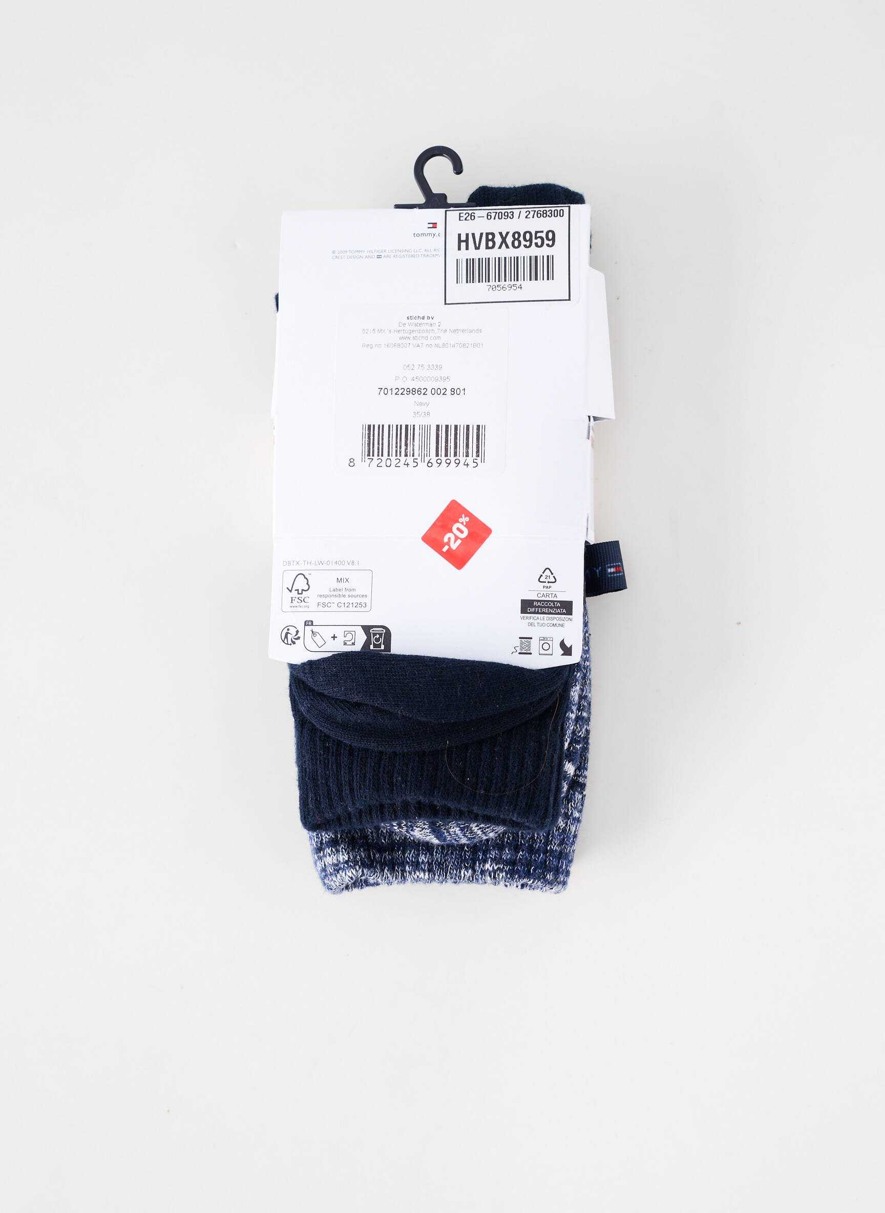 Kojinės mėlyna TOMMY HILFIGER moteris