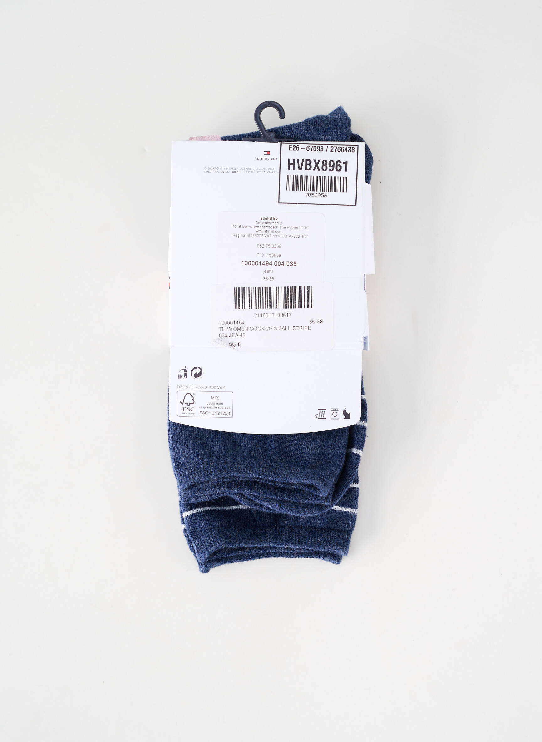 Kojinės mėlyna TOMMY HILFIGER moteris