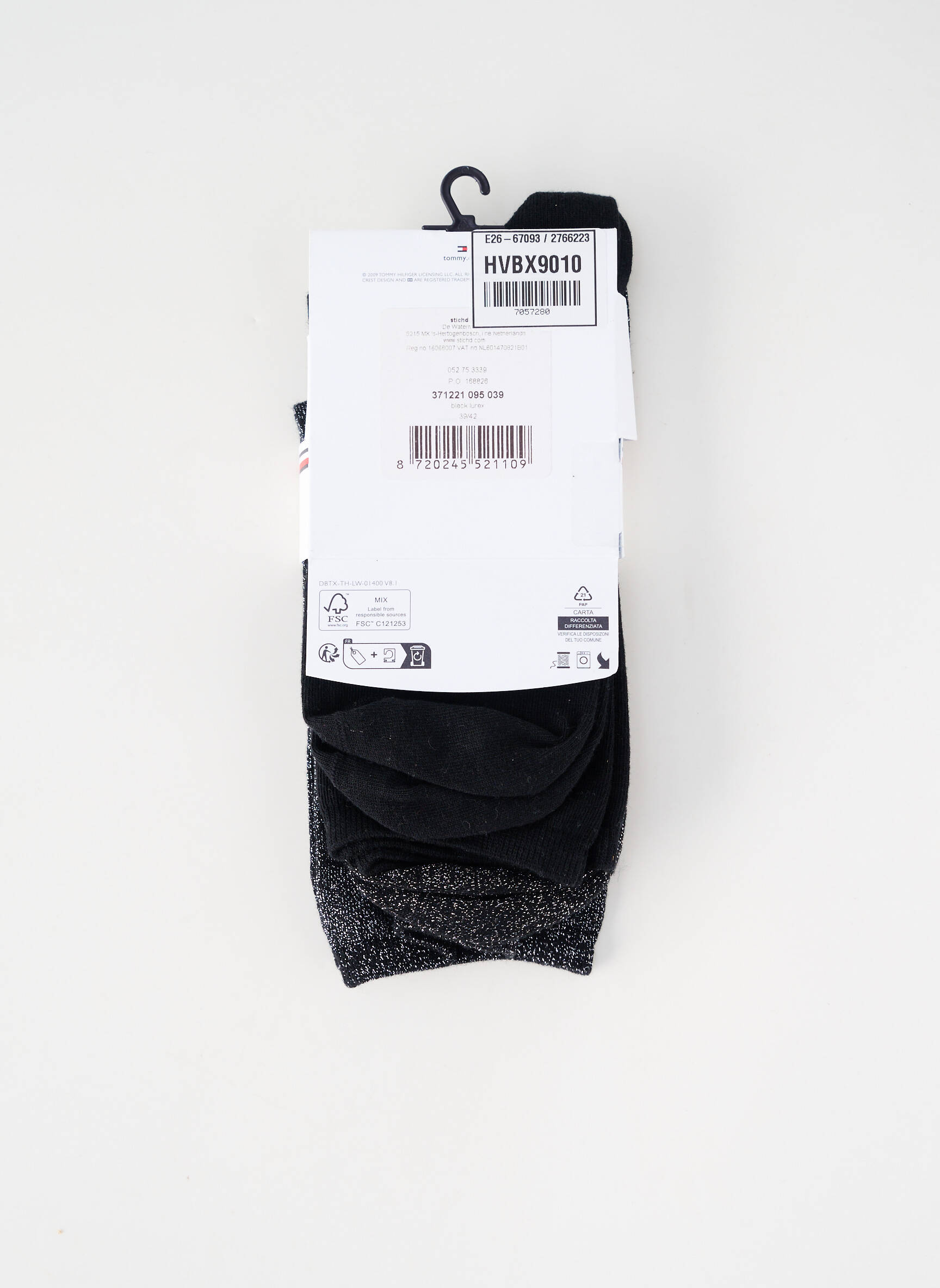 Kojinės juodas TOMMY HILFIGER moteris