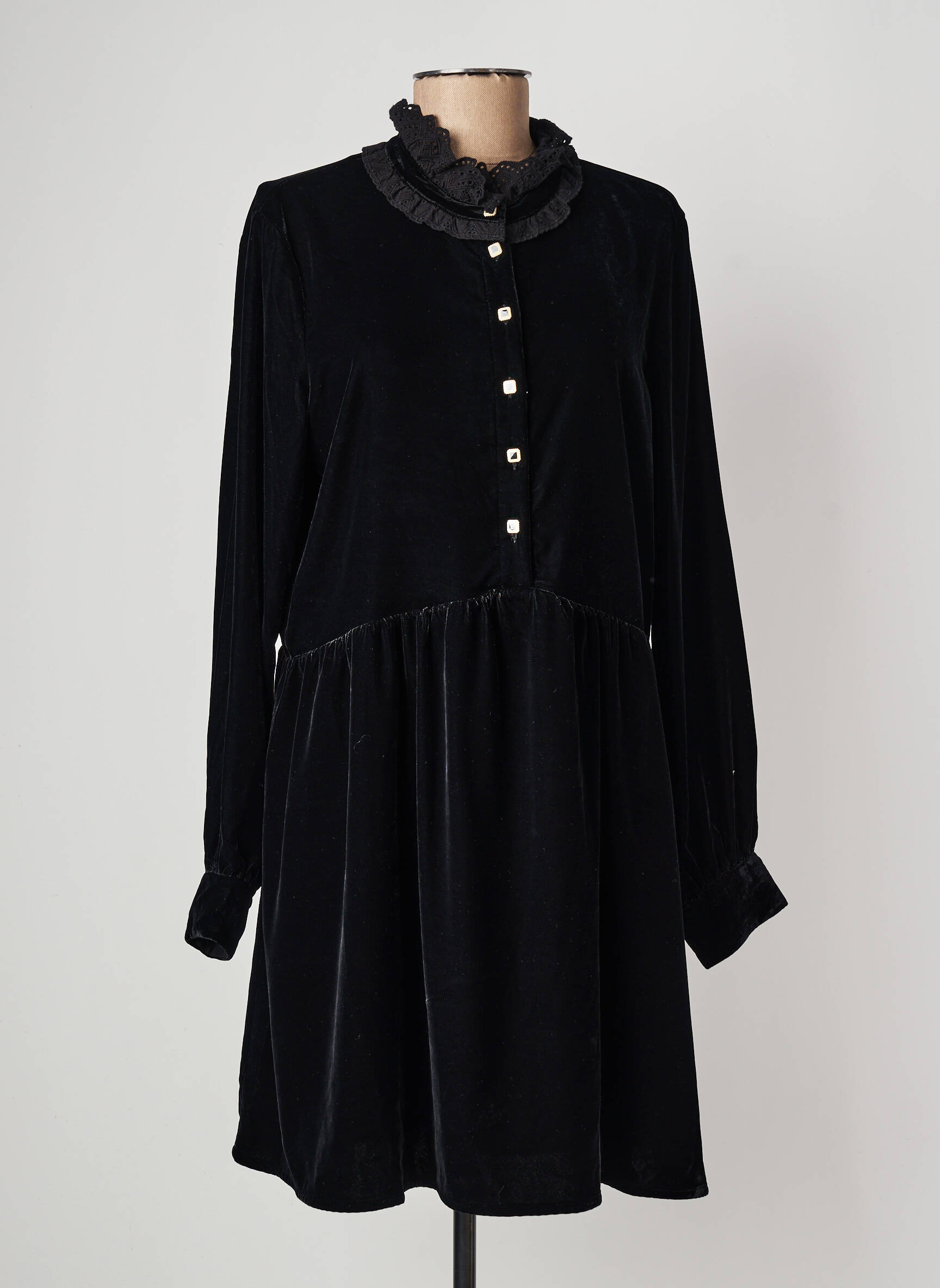 Trumpa suknelė juodas THE KOOPLES moteris