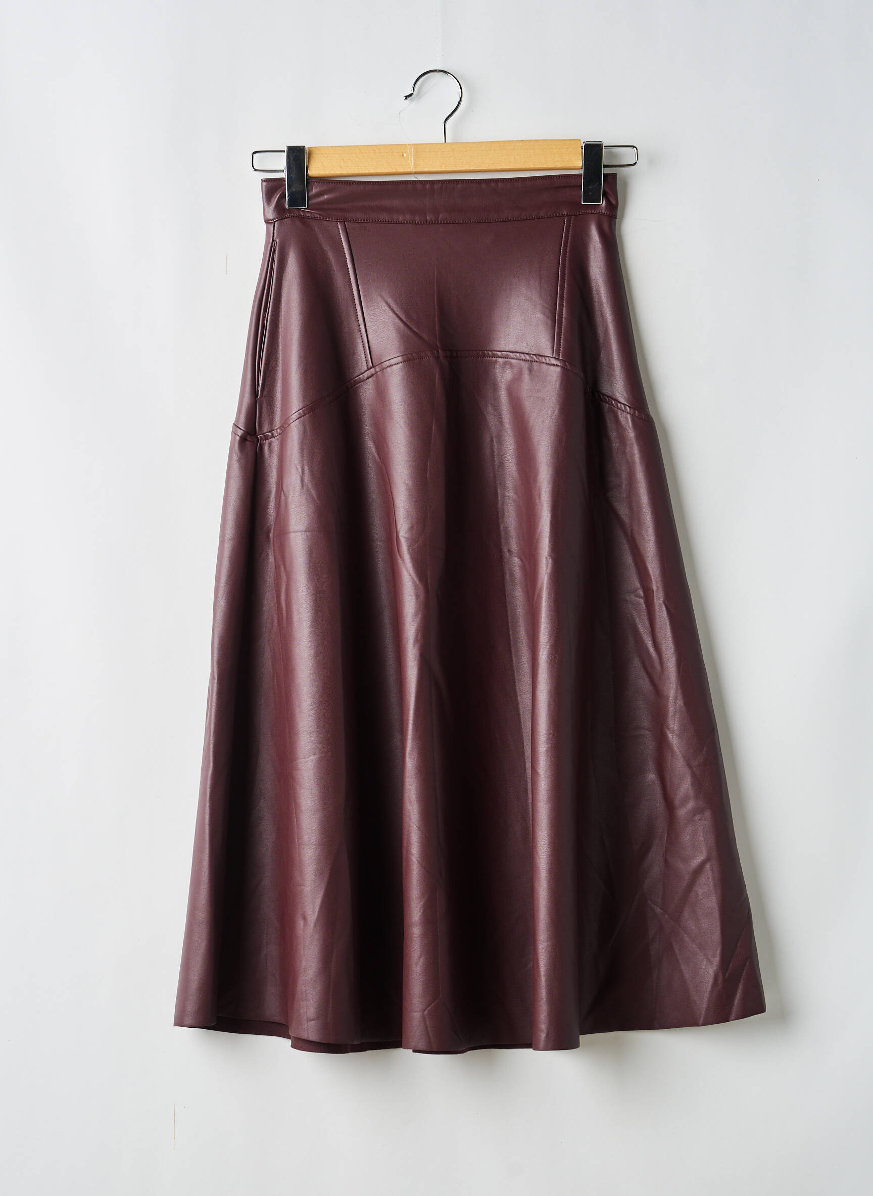 Pusilgis sijonas raudona ASTRID BLACK LABEL moteris