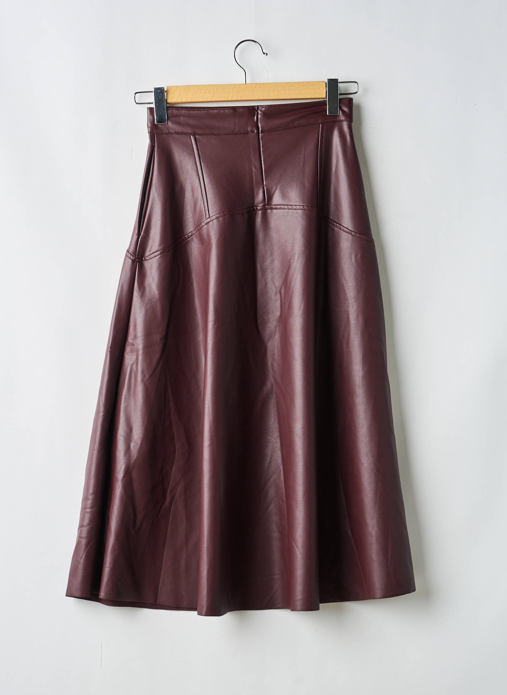 Pusilgis sijonas raudona ASTRID BLACK LABEL moteris