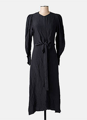 Pusilgių suknelė juodas ASTRID BLACK LABEL moteris