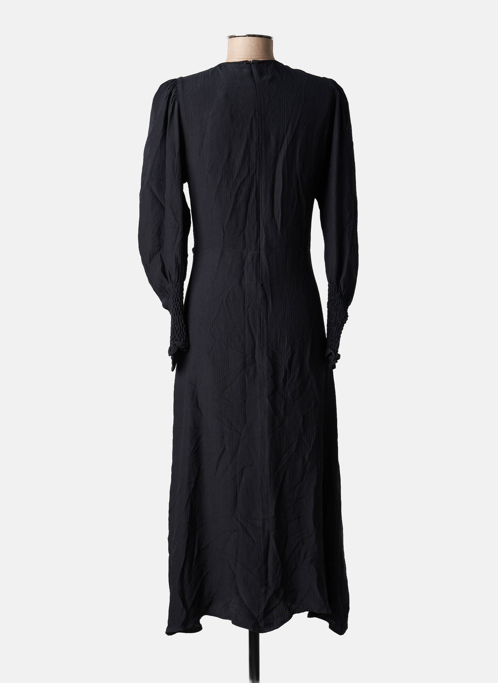 Pusilgių suknelė juodas ASTRID BLACK LABEL moteris