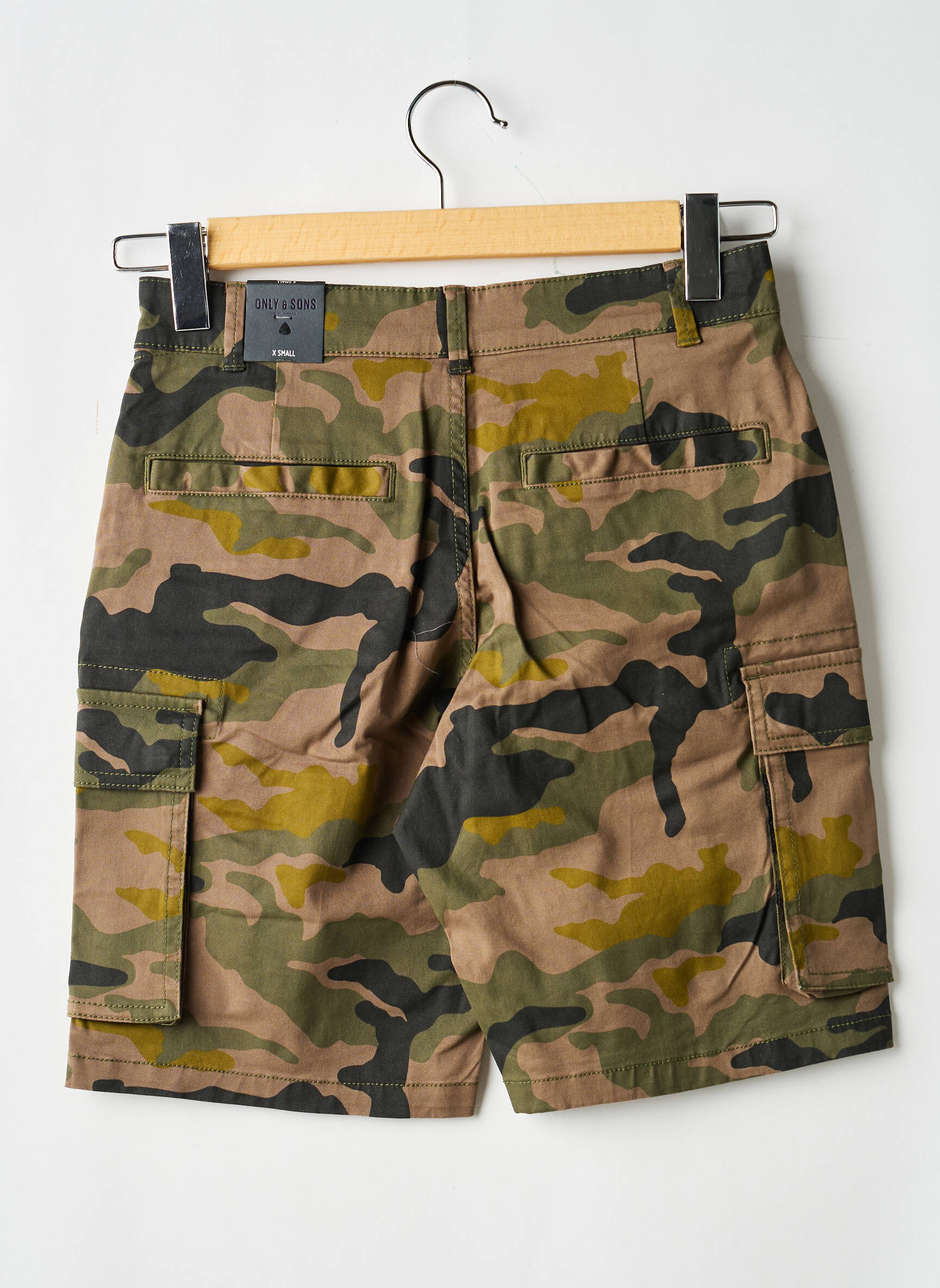 Bermudas tiesi kirpimas žalias ONLY&SONS vyras