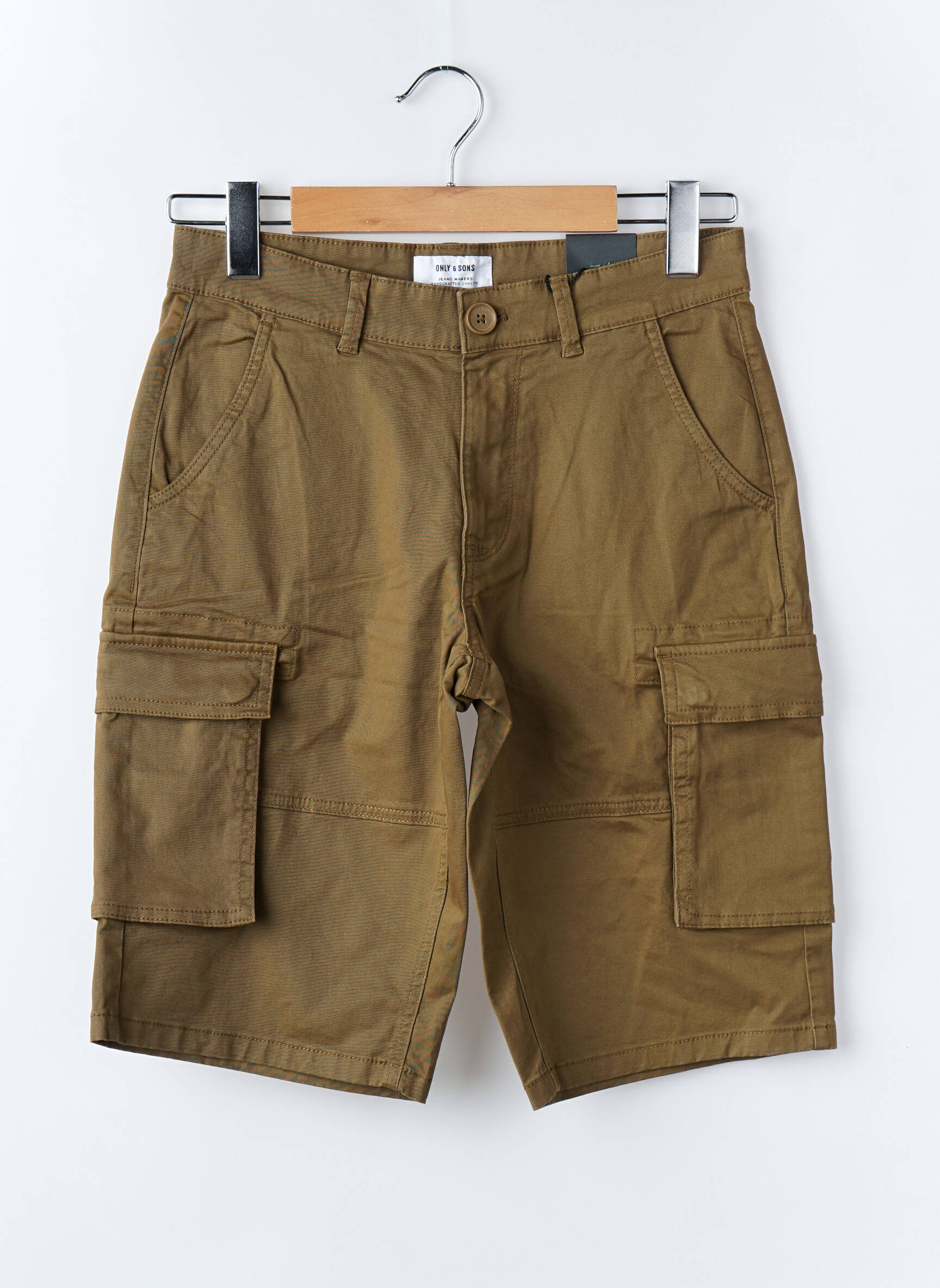 Bermudas tiesi kirpimas rudas ONLY&SONS vyras