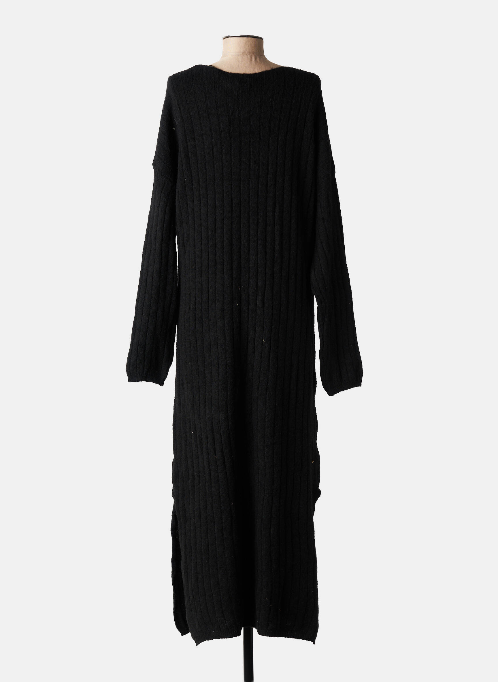 Megztinė suknelė juodas ASTRID BLACK LABEL moteris