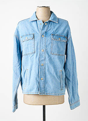 Džinsinė striukė mėlyna JACK & JONES vyras