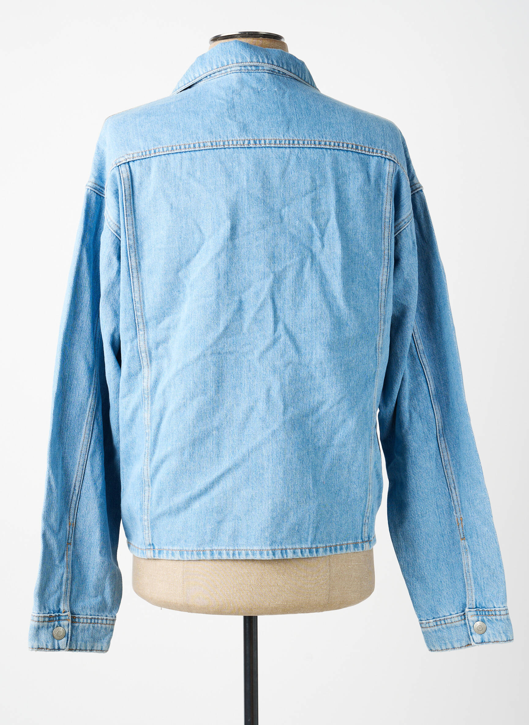 Džinsinė striukė mėlyna JACK & JONES vyras