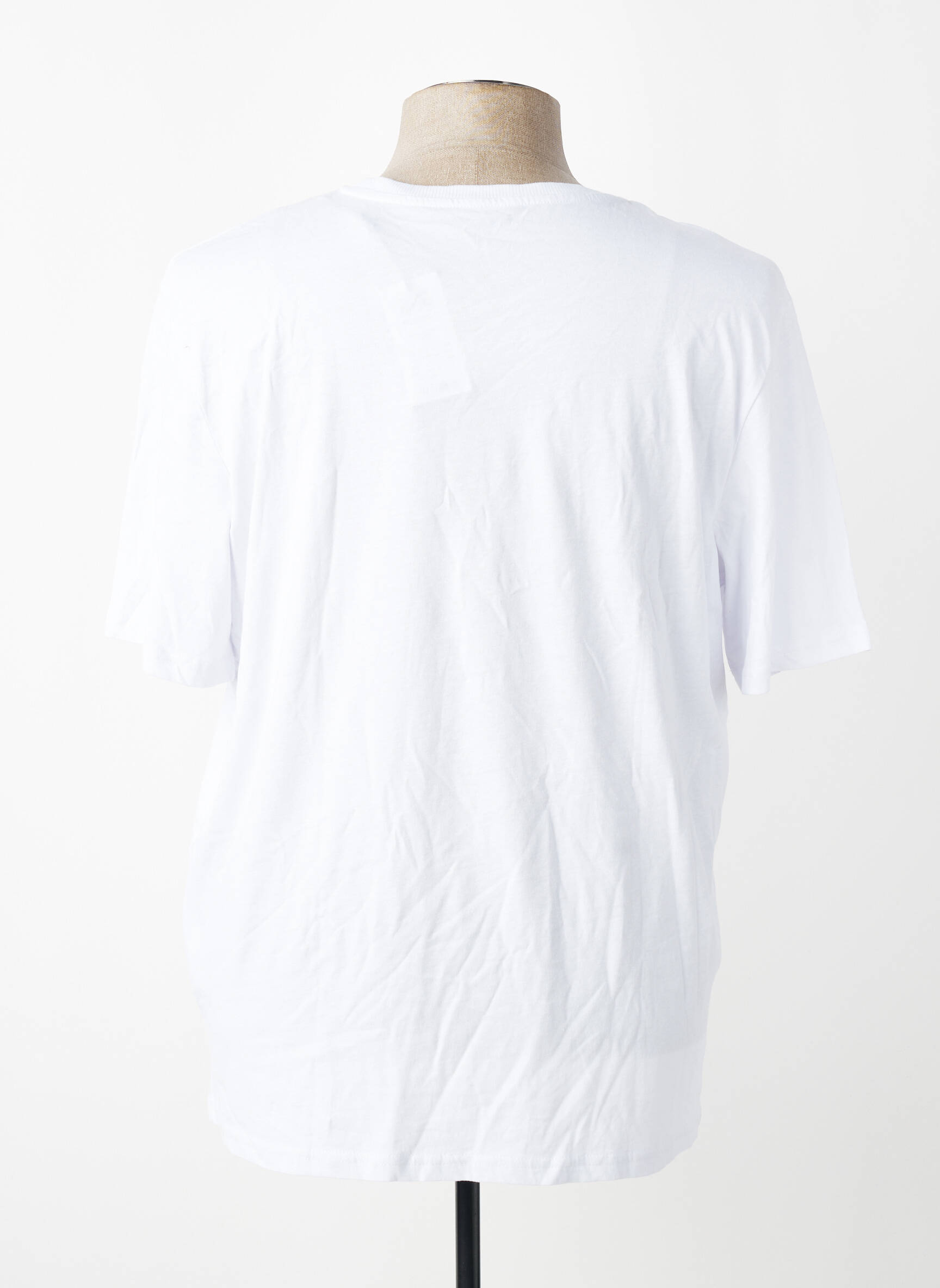 T-marškinys tiesi kirpimas baltas JACK & JONES vyras