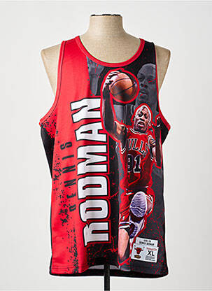Marškiniai be rankovių raudona MITCHELL AND NESS vyras
