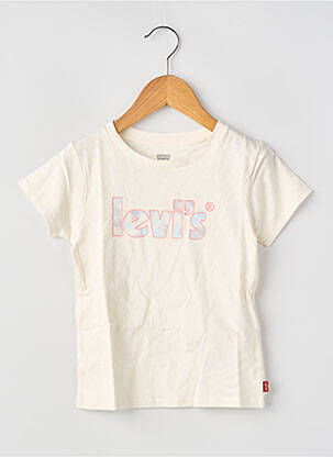 T-marškinys baltas LEVI'S mergina
