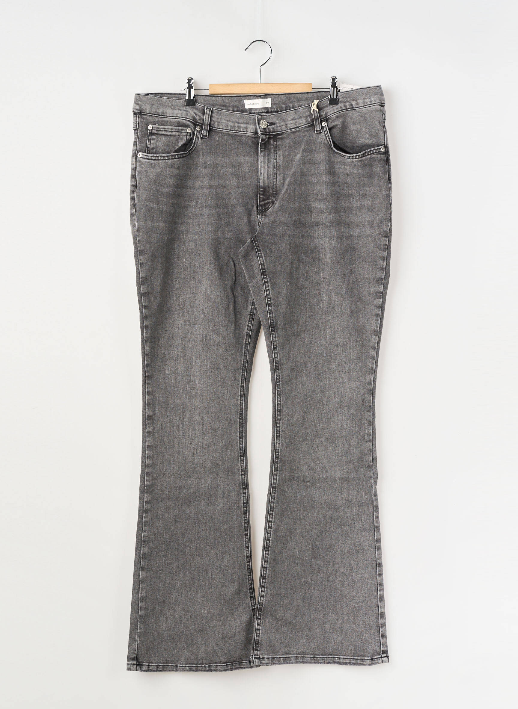 Bootcut džinsai pilka GINA TRICOT moteris