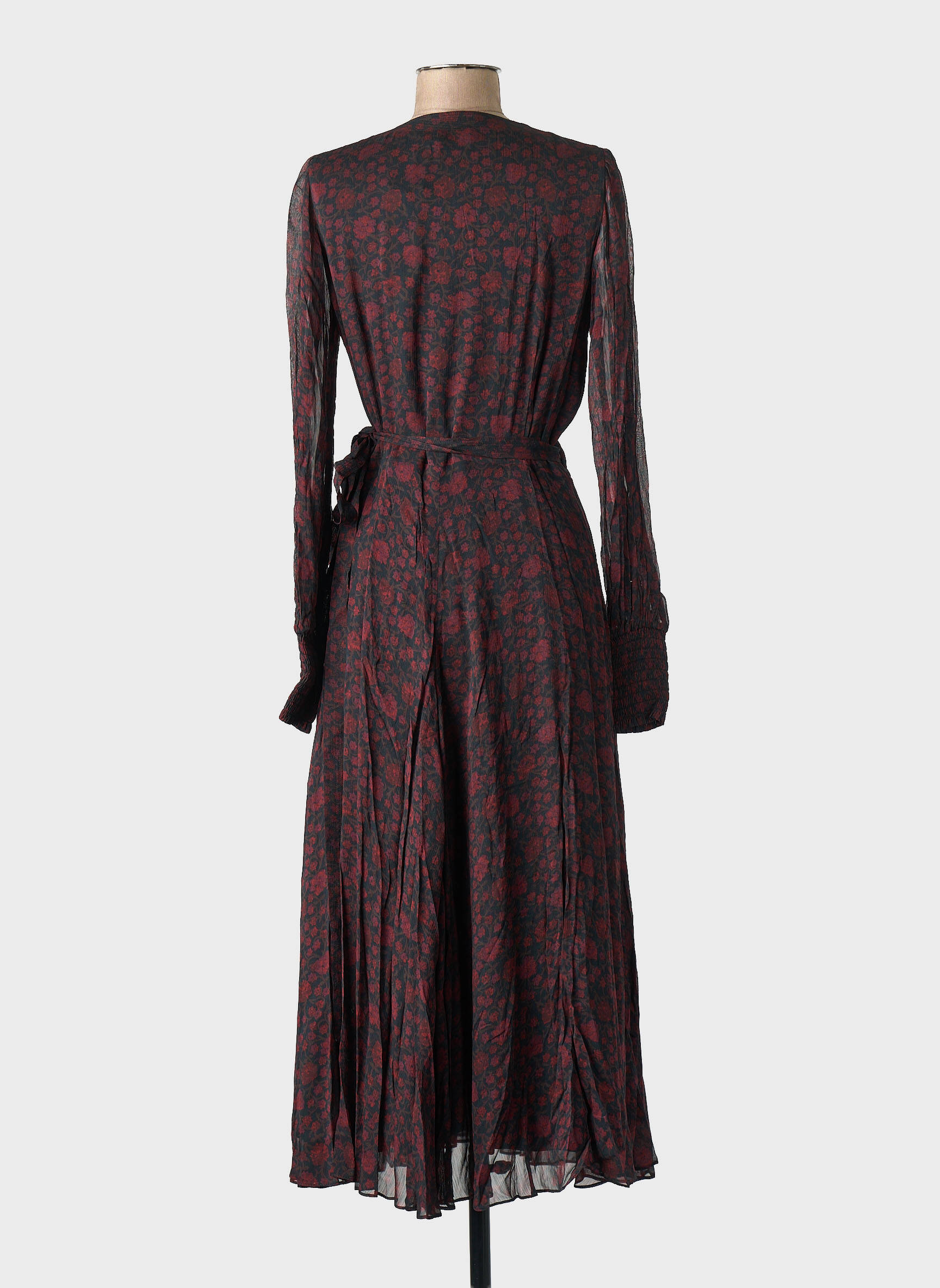 Pusilgių suknelė juodas RALPH LAUREN moteris