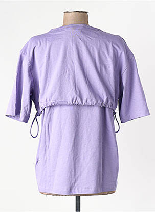 T-marškinys violetinis ADIDAS moteris