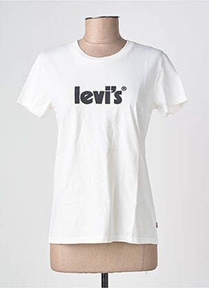 T-marškinys baltas LEVI'S moteris