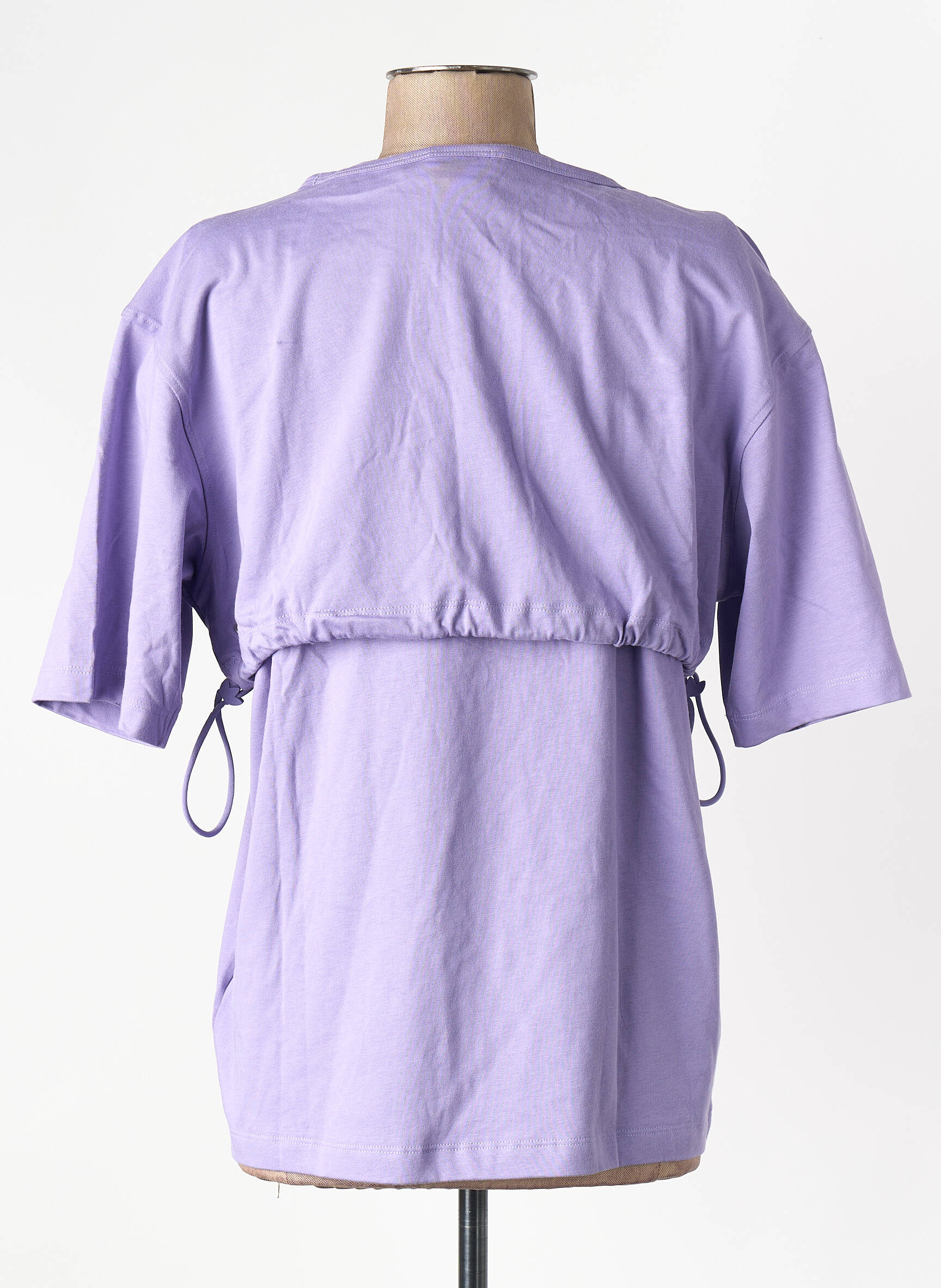 T-marškinys violetinis ADIDAS moteris